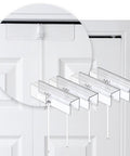 4 Pack Bi-Fold Door Lock Kit for Closets, Kid and Pet Proof, No Tools Needed, Clear Polycarbonate, Ultra Strong Protection, Discreet Design