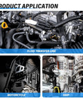 Heavy Duty 4AN Fuel Line Kit Measuring 20 Feet Long Features Nylon Braided Design With 304 Steel Reinforcement in engine bay
