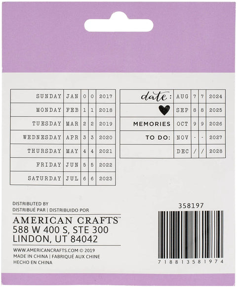 Solid Roller Date Stamp Features A Pro Three By Three Inch Size For Scrapbooking And Daily Journaling Craft Stash Gear Self Inking Roller Makes It Dead Simple To Date Pages And Add A Cool Vibe To Every Layout calendar with various dates and a note section