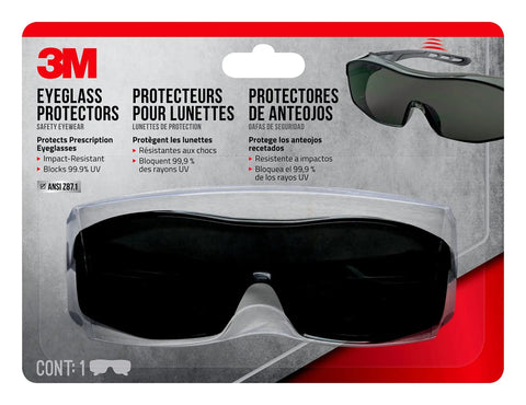 Clip On Safety Glasses With Gray Lenses Uv Blocker Anti Scratch Prescription Guard Lightweight Ansi Z87 Rated Eye Cover for Mechanics
