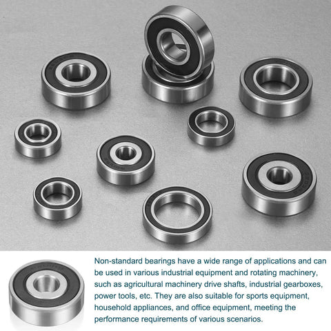 4 Pack 14329-2RS Non Standard Ball Bearings 14mm ID 32mm OD 9mm Thick Double Rubber Sealed Chrome Steel For Industrial Machinery Beefy Durable For DIY Projects, assorted views