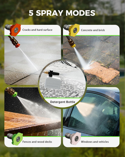 Compact Pressure Washer With Four Quick Connect Nozzles For Cars Fences Patios Decks Boats And Home Use This Beastly High Pressure Cleaner Delivers A Deep Outdoor Clean On Driveways Siding Concrete And More