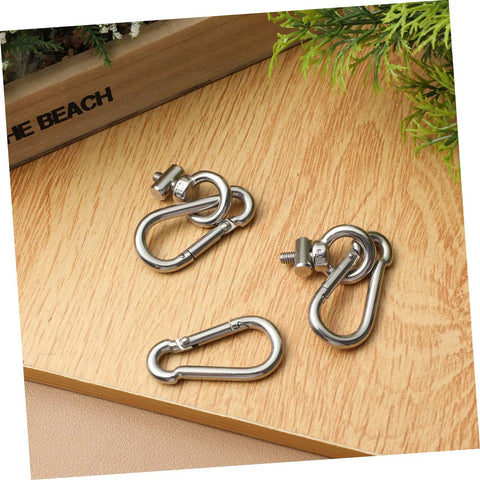 Four Piece Stainless Steel Awning Rail Stopper Eye Bolt Kit For Kayaks Motorhomes And Tents With Eyelet Bolts Heavy Duty Track Hardware And Easy Install No Fuss, four stainless eye bolts on wood