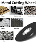 Two Inch Cut Off Wheel Kit With One Quarter Inch Stem Mandrel For Die Grinder And Rotary Tool Three Eighth Inch Arbor Hole
