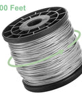 500ft spool of Stainless Steel Wire Rope Cable 1 16th Inch Vinyl Coated Braided 7x7 Core for outdoor use and durability
