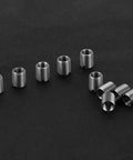Stainless Steel Slotted Sleeve Screw Repair Kit 10 Pcs Insert Nut with Male Thread on black surface