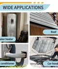 Kick Ass Heavy Duty Insulation Foam Roll Featuring Reflective Aluminum Foil Heat Shield And Waterproof Radiant Barrier for roof, water heater, air conditioner, car hood.