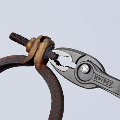TwinGrip Pliers With Comfort Grip Handles for Pro Grade Grip and Easy Tool Tethering With KnipeXtend Color Coded Clips 10 Inch Pliers