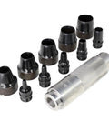 Ultra Handy Hollow Punch Set 11 Piece For Leather Vinyl Cloth And Light Sheet Metal Gaskets with metal parts displayed