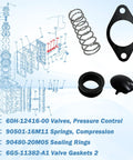 Outboard Poppet Valve Repair Kit For High HP Marine Motors 90 115 130 150 175 200 225 250 300 with parts diagram