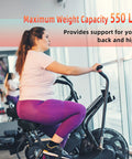 Ultra Wide Memory Foam Bike Seat Cushion For Spin And Exercise Bikes Extra Large 12.6 by 11.4 by 4.7 Inches Thick Cushioned Saddle With Soft Durable Cover Non Slip Red Great For Long Rides on indoor exercise bike