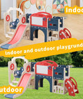 12 In 1 Toddler Outdoor Playset With Swing And Slide Indoor Outdoor Climber Playground For Toddlers 1 To 3 in indoor and outdoor setting