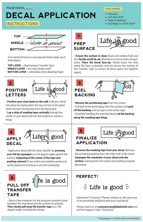 Instruction guide for applying Large Alphabet Single Letter Vinyl Wall Art Decal Set For Personalizing Home Office DIY Decor Black Size S.