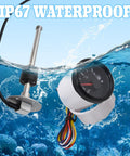Fuel Sending Unit With Boat Gauge Kit 10 Inch Sender And Gauge For Cars Boats RVs Industrial Equipment 240 Ohm Empty To 33 Ohm Full Marine Grade Fuel Level Sensor Easy Install Reliable Durable Quick Install For Most Fuel Tanks And Marine Applications, IP67 waterproof