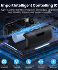 Slick Mini Portable Charger Power Bank 5000mAh Usb C Pd Fast Charging for iPhone 17 16 15 Series and Samsung Android, showing internal parts.