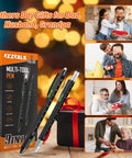 9 In 1 Multitool Pen Set For Dad And Husband, Dope Gadget Gift For Fathers Day From Daughter Or Wife, Handy DIY Tools shown in gift box.