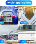 Two Pack Car Wash Brush Heads With Soft Detailing Bristles For Exterior Cleaning Of Auto Truck RV Boat Camper And More Flow Through Design Reaches Every Nook Gentle On Paint Safe On Wheels 10 Inch Blue used on car, motor, boat, and RV