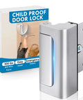 Beefy Heavy Duty Door Reinforcement Lock For Home Security Up To 800 Lbs Kid Safe And Inward Swing Door Lock You Can Install From Inside Quick Install Ideal For Families And Solo Living shown in packaging front view