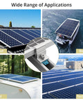 10 Pcs Adjustable Solar Panel End Clamp For Unistrut, 30-50mm Aluminum Mounting Brackets on roofs, boat, RV, factory