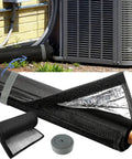 Five Layer HVAC Pipe Insulation Foam Tube Cut To Fit 59 Inch By 10.6 Inch For One Quarter To Three Inch Copper Pipes Flexible Split Sleeve For Your Mini Split And Central AC Black installed and unpacked