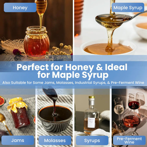 3-In-1 Honey Refractometer With ATC For Brix 58 To 90 Percent, Baume 38 To 43 Degrees, And Moisture 12 To 27 Percent for honey and maple syrup