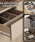 Heavy Duty 12 Inch Metal Drawer Slides With Ball Bearing Smooth Rolling Rails in various cabinet and dresser applications