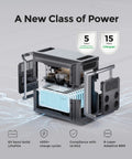 Total Game Changer Portable Extra Battery Packing 1700Wh Capacity And Expands Stations Up To 4730Wh showcasing internal components.