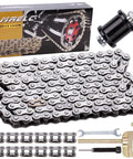 Beefed Up 35 Chain 140 Links Mini Bike Chain Tensioner for Go Karts and Mini Bikes 79cc-212cc Engines with box and tools included