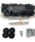 Bulk Pinewood Derby Car Kits Pack Of 12 With Wheels And Axles, burr-free axles and wheels for speedy races, DIY projects