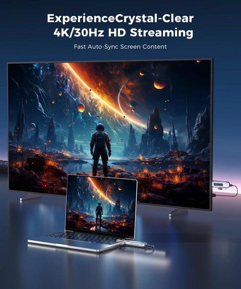 4K Wireless Video Transmitter And Receiver With 4K Input And Output No Cable Clutter streaming from laptop to TV