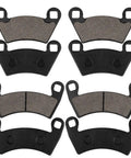Front And Rear Brake Pads Fit Ranger 500 570 700 800 900 XP And RZR 800 900 XP Crew Diesel EFI Sportsman ACE 2008 2020 UTV Set
