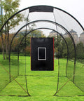 Heavy Duty Batting Cage Backstop With Strike Zone, Tough As Nails PVC Coated Oxford Fabric Vinyl, Built To Take Hard Pitches