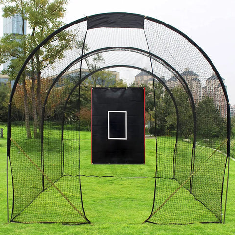 Heavy Duty Batting Cage Backstop With Strike Zone, Tough As Nails PVC Coated Oxford Fabric Vinyl, Built To Take Hard Pitches