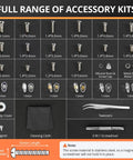 All In One Eyeglass Repair Kit With Eight Screwdriver Types Sixteen Screw Sizes and Accessories