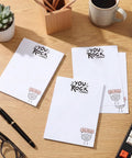 Funny 50 Sheet Paper Pad You Rock Tearable Notepad To Do List Memo Pad 5.9 By 7.8 Inches on office desk