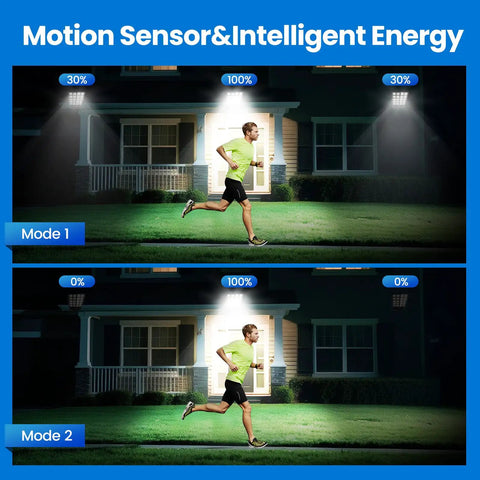 Two Pack Solar Street Lights Outdoor Waterproof With Motion Sensing Dusk Until Dawn Led Flood Lamp Wide Coverage For Driveway Parking Lot Top Tier Hella Bright Illumination