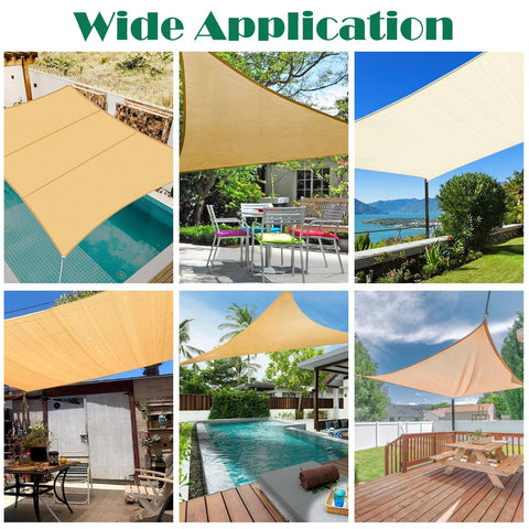 Assorted uses of 52 Pcs Shade Sail Hardware Kit In Stainless Steel 304 With 5.5 Inch Adjustable Turnbuckle for outdoor setups