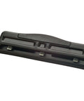 Adjustable Two To Three Hole Punch With Padded Handle 11 Sheet Capacity Black Office Paper Punch For Home Or Small Office