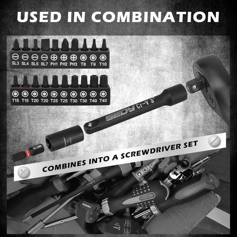 Pro Grade 63 Piece Metric Socket Set And Nut Driver Kit for One Quarter Inch Drive, tools and bits displayed in set