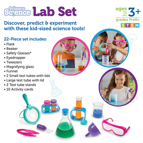 Pink Primary Science Lab Set For Kid Friendly Hands On STEM Kit With Flasks Test Tubes And Droppers Real Experiments