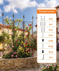 Heavy Duty Metal Garden Trellis For Outdoor Climbing Plants 60 Inch Tall 33 Inch Wide Built To Last Plant Support in garden.