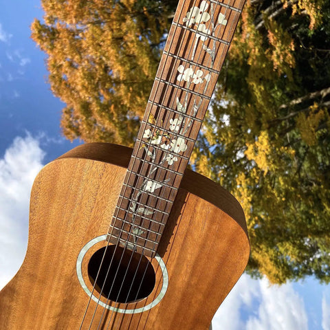 Tree Of Life Hummingbird Fret Marker Inlay Stickers For Guitars Real Look Fretboard Decals PET Material Easy To Apply No Residue