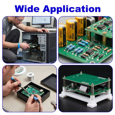 Wide application of 100 Pack Nylon PCB Adhesive Standoffs For Circuit Boards 0.25 Inch Insulated Spacers in computer setups.