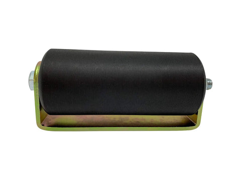 Heavy Duty 6 Inch Sliding Gate Guide Roller With C Bracket Built Tough Anti Tip Welded Assembly For Rear Post Sealed Ball Bearing