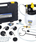 Pro Grade Hydraulic Brake And Clutch Bleeding Kit For Cars, Trucks, SUVs And Motorcycles, Air Operated With 2.5 Quart Reservoir