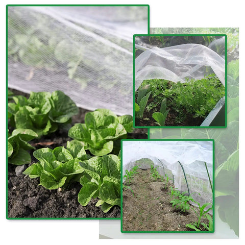 Ultra Fine Garden Netting 10x33ft Mosquito Bird Barrier For Fruits Veggies And Flowers No Fuss Critter Proof White Row Cover
