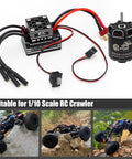 High Torque 3548 1400KV Brushless Outrunner Motor With AM32 80A ESC For 1 By 10 Scale RC Crawler Upgrade