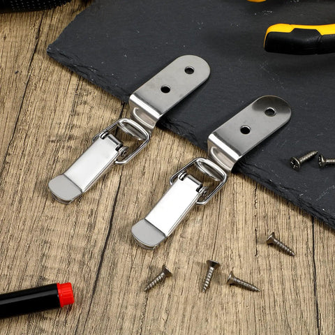 4 Pack 90 Degree Tool Box Hood Locks Latches With Stainless Steel Spring Loaded Toggle Latch for Tool Boxes