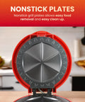 Cool 11 Inch Quesadilla Maker With Easy Slice Design Cooking Six Wedges Fast showcases nonstick grill plates for easy cleanup.