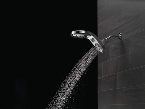 HydroRain Two In One Shower Head Chrome Finish With Rain Can And Handheld Combo Installs In Minutes Pivoting Raincan At 40 Degrees